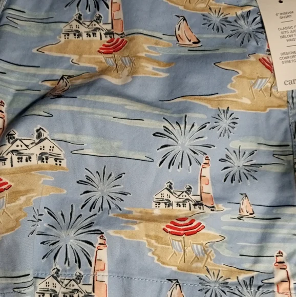 crown & ivy Blue Patterned Women Shorts - Picture 3 of 6